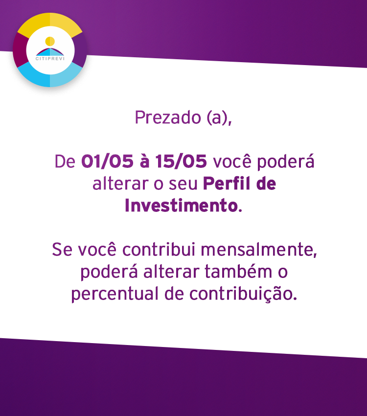 Perfil de Investimentos Citiprevi